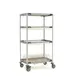 Metro PR36VX3-XDR MetroMax i Mobile Drying Rack with 2 Drop-Ins, 1 Tray Rack, One Bulk Shelf and Drip Tray, 26" x 38" x 68" 1 image