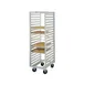 Metro RD13N, 40 Pan Aluminum Mobile End Load Bun / Sheet Pan Rack, 1-1/2" Bottom Load Slides 1 image