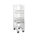 Metro RD3N 20 Pan Aluminum Mobile End Load Bun / Sheet Pan Rack with 3" Bottom Load Slides 1 image