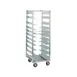 Metro RD78N 13 Pan Mobile Adjustable End Load Bun / Sheet Pan Rack w/ 4-1/2" Bottom Load Slides 1 image