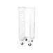 Metro RF3N 18 Pan Aluminum End Load Roll-In Refrigerator Pan Rack with 3" Slide Spacing 1 image