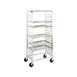 Metro RT3318N 18 Pan Aluminum Mobile Side Load Bun / Sheet Pan Rack, Unassembled 1 image