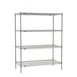 Metro SE-213063K4-S-4 Super Erecta 4-Shelf Wire Shelving Starter Unit,  Gray Epoxy - 21" x 30" x 63" 1 image