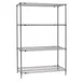 Metro SE-213074K4-S-4 Super Erecta 4-Shelf Wire Shelving Starter Unit, Gray Epoxy - 21" x 30" x 74" 1 image