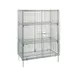Metro SEC33CQ QwikSLOT Stationary Chrome Security Shelving Unit, 21 1/2" x 38 1/2" x 66 13/16" 1 image