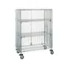 Metro SEC53ECQ QwikSLOT Chrome Mobile Wire Security Shelving Unit, 27.25" x 40.75" x 67.9" 1 image