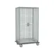 Metro SEC53LC Super Erecta Security Unit, 38.5"W x 28"D x 68.5"H, Chrome, Wire, Mobile Dolly 1 image