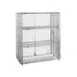 Metro SEC56CQ QwikSLOT Stationary Chrome Wire Security Unit, 27 1/4" x 62 1/2" x 66 13/16" 1 image