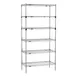Metro SEZ-183674C-S-42 Super Erecta 6-Shelf Wire Shelving Starter Unit, Chrome - 18" x 36" x 74" 1 image