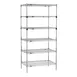 Metro SEZ-243674C-S-42 Super Erecta 6-Shelf Wire Shelving Starter Unit, Chrome - 24" x 36" x 74" 1 image