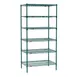 Metro SEZ-243674K3-S-42 Super Erecta 6-Shelf Wire Shelving Starter Unit, Metroseal 3 - 24" x 36" x 74" 1 image