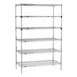 Metro SEZ-244874C-S-42 Super Erecta 6-Shelf Wire Shelving Starter Unit, Chrome - 24" x 48" x 74" 1 image