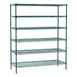 Metro SEZ-246074K3-S-42 Super Erecta 6-Shelf Wire Shelving Starter Unit, Metroseal 3 - 24" x 60" x 74" 1 image