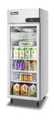 Migali C-1RG-HC 28.8" 1-Glass Door Reach-In Refrigerator, 21.4 cu. ft., Top Mounted, Stainless Steel, 1/7 HP 1 image