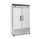 Migali C-2FB-HC 54" 2-Solid Door Reach-In Freezer, Bottom Mount, 44.7 cu. ft., Stainless Steel 1 image