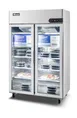 Migali C-2FG-HC 51.7" 2-Glass Door Reach-In Refrigerator, 43.2 cu. ft., Top Mounted, Stainless Steel 1 image