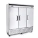 Migali C-3RB-HC 81" 3-Section Reach-In Refrigerator w/ 3 Solid Doors, Bottom Mount, 68 cu. ft. 1 image