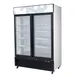 Migali C-49RM-HC 54" 2-Section Merchandiser Refrigerator in White, w/ Swing Glass Door, 49 cu. ft. 1 image