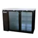 Migali C-BB48G-HC 48" Two Section Back Bar Cooler with Glass Door, 11.8 cu. ft. 1 image
