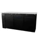 Migali C-BB72-HC 72" Three Section Back Bar Cooler with Solid Door, 19.6 cu. ft. 1 image