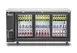 Migali C-BB72SG-HC Cooler Back Bar 72.75"W×24.5"D×35.7"H, 3‑Door Sliding Glass, Black Exterior, Top 1 image