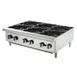 Migali C-HP-6B-36 36" Countertop Gas Hotplate w/ (6) Burners, Manual Controls, 150.000 BTU 1 image