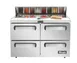 Migali C-PP93-D-HC 93" 3-Section Refrigerated Pizza Prep Table w/ 6 Drawers, 20 cu. ft. 1 image
