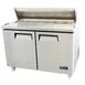Migali C-SP48-18BT-HC 48" Two Section Mega Top Sandwich Prep Table w/ 2 Doors, 18 Pans 1 image