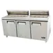 Migali C-SP72-30BT-HC 72" Three Section Mega Top Sandwich Prep Table w/ 3 Doors, 30 Pans 1 image