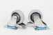 Mibrasa WINOX Casters - Swivel Plate, Stainless Steel, (2) with Brakes, 1 image