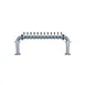 Micro Matic BG-U-12KR U Draft Beer Tower, 52-3/4" W x 18-7/8" H, Glycol, 12‑Tap 304 Stainless Steel 1 image