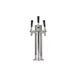 Micro Matic DS-133-PSS Beer Tower, Countertop, 3" Dia. x 12" H, Stainless Steel, Faucets, 4½" Base 1 image