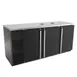 Micro Matic MDD78‑E‑LT 80" Draft Beer Cooler, 30.8 Cu Ft, Black Exterior, 1/3 HP 115V, Locking Doors 1 image