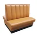 MKLD 36-V6CB-D Double Booth, 48L x 36H, Upholstered Seat & 6-Vertical Channel Back 1 image