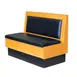 MKLD 36-WB-PP-S Single Plain Back Booth, 48L x 36H, Upholstered Seat, Wood Frame, Red Oak Finish 1 image
