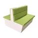 MKLD 42-LAM-FR-D Double Booth, 48L x 42H, Upholstered Channel Back & Seat, Laminated Frame 1 image