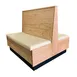 MKLD 42-WB-PS-D Double Restaurant Booth, 48L x 42H, 3-Plank Wood Back, Upholstered Seat, Red Oak Frame 1 image