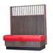 MKLD 54-WB-BB-PN-S Single Booth, 48L x 54H, Bead Board Wood Back, Upholstered Seat, Red Oak Frame 1 image