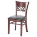 MKLD A6230 GR1 European Beechwood Side Chair, Criss-Cross Back, Upholstered Grade 1 Seat 1 image