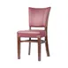 MKLD A6241-DB BV Indoor Custom Chair with Upholstered Back and Seat, Black Vinyl, Beechwood Frame 1 image