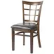 MKLD A6290 SOLID Indoor Side Chair with Window Pane Back and Solid Wood Seat, Beechwood Frame 1 image