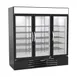 Beverage Air MMF72HC-5-B 75" 3 Glass Door Merchandiser Freezer in Black, 68.5 cu. ft. 1 image