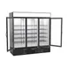 Beverage Air MMF72HC-5-B 75" 3 Glass Door Merchandiser Freezer in Black, 68.5 cu. ft. 3 image