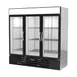 Beverage Air MMRF72HC-1-B-BW 75" 3‑Door Merchandiser, 19.6 cu ft Fridge & 44.9 cu ft Freezer 2 image