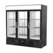Beverage Air MMRF72HC-1-C-BW 75" 3‑Door Merchandiser, 44.85 ft³ Fridge, 19.62 ft³ Freezer, Black, R‑290 2 image
