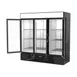 Beverage Air MMRF72HC-1-C-BW 75" 3‑Door Merchandiser, 44.85 ft³ Fridge, 19.62 ft³ Freezer, Black, R‑290 4 image