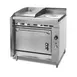 Montague Company 36-12 36" Gas Heavy Duty Range w/ 18" Griddle, (1) French Top, Open Cabinet Base, 65.000 BTU 1 image