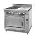 Montague Company M36-14 36" Gas Heavy Duty Range w/ (2) Open Burners, (1) French Top, Modular Stand Base, 95.000 BTU 1 image