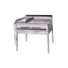 Montague Company M36-1E 36" Gas Heavy Duty Range w/ 12" Griddle, (2) Even Heat Hot Tops, Modular Stand Base, 55.000 BTU 1 image