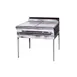 Montague Company M36-9ASE 36" Gas Heavy Duty Range w/ (2) Even Heat Hot Tops, Modular Stand Base, 80.000 BTU 1 image